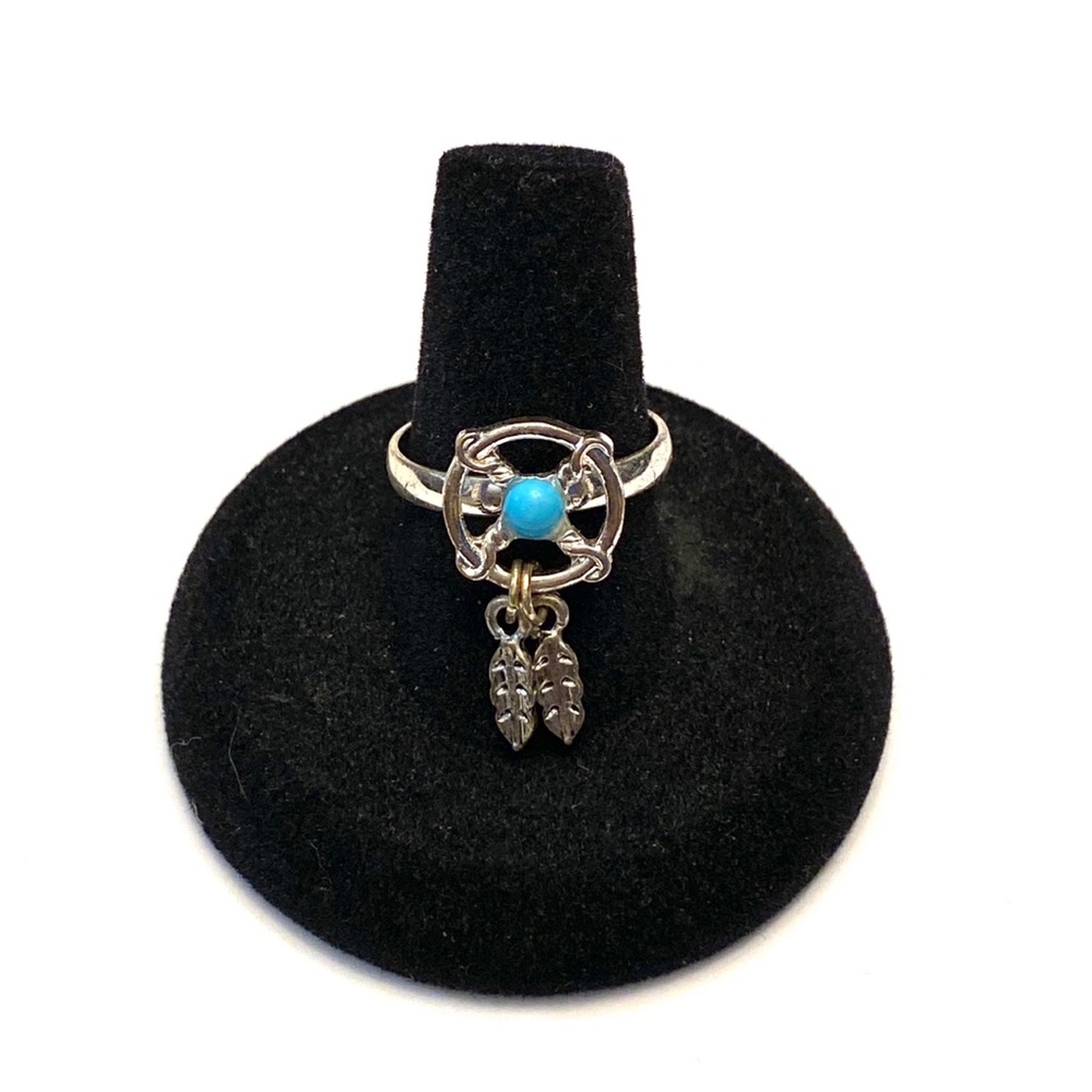 3/$20 Faux Turquoise Dream Catcher Ring